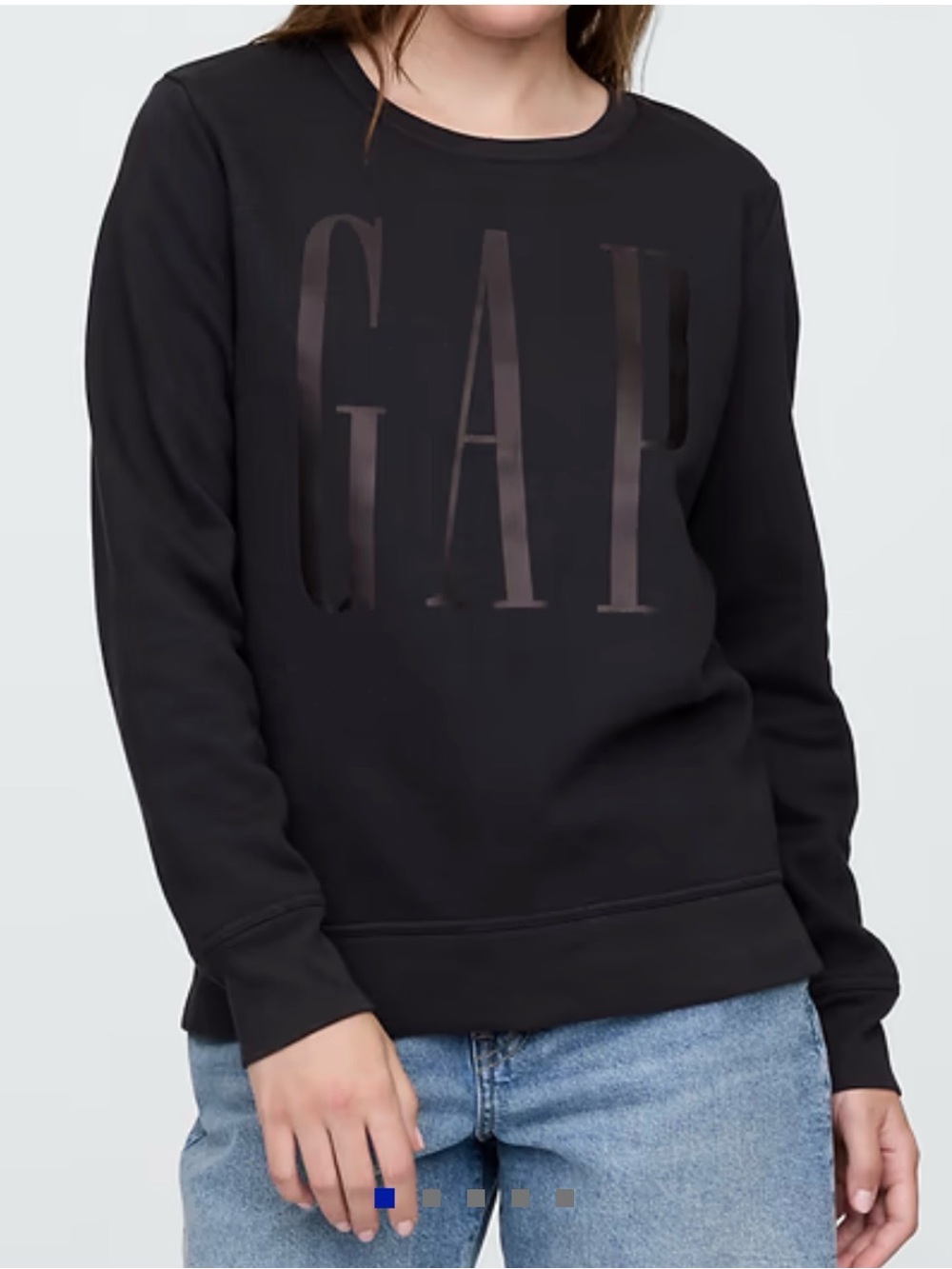 GAP Black Crewneck Sweater women size xxl